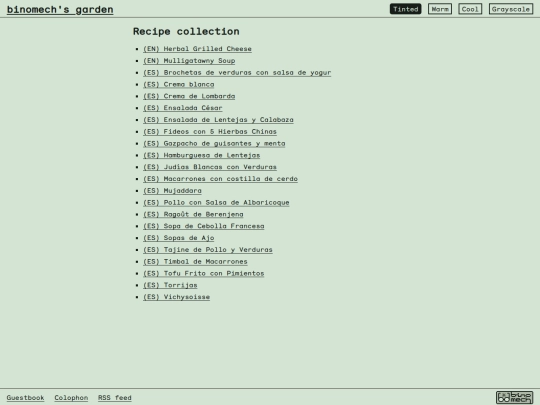 recipes screenshot