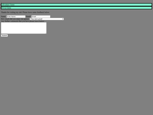 Trivia screenshot