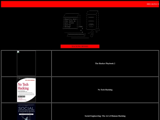 hackingbooks screenshot