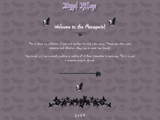 pets/menagerie screenshot