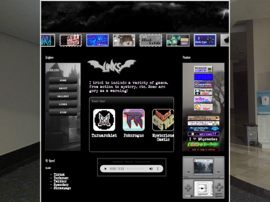 links screenshot