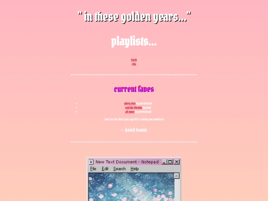 playlists screenshot