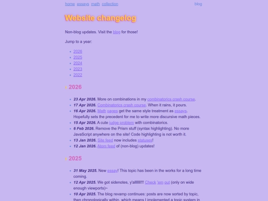 changelog screenshot