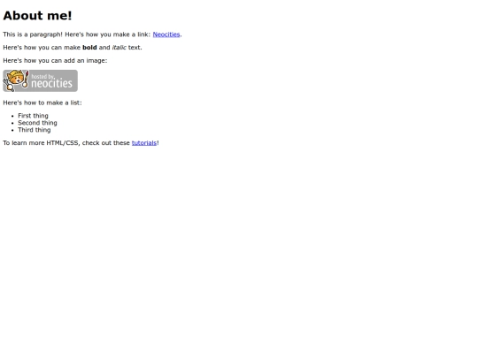 about-me screenshot