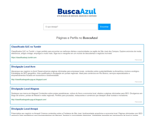 paginas-perfils screenshot