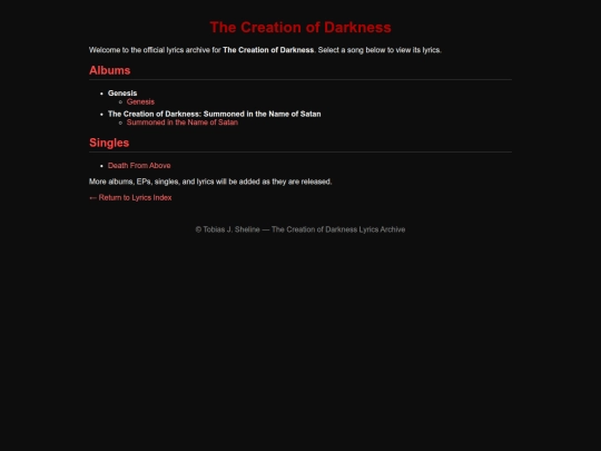 CreationofDarkness screenshot