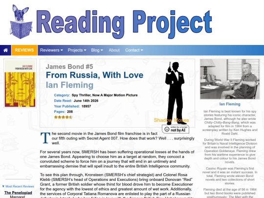 BookReviews/FromRussiaWithLove_IanFleming screenshot