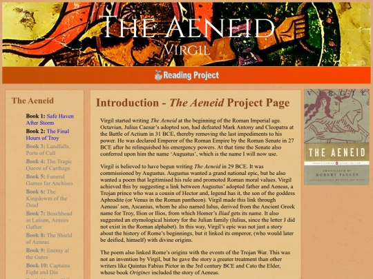 SpecialReadingProjects/TheAeneid/TheAeneidProject screenshot
