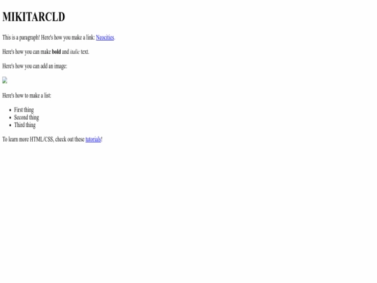 index screenshot