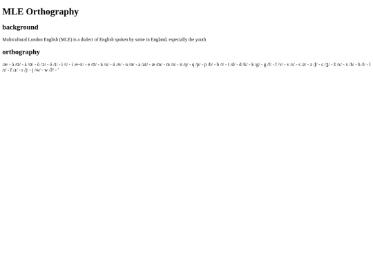 mle-orthography screenshot