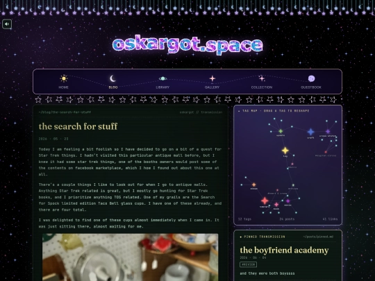 blog/the-search-for-stuff screenshot