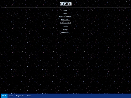start screenshot