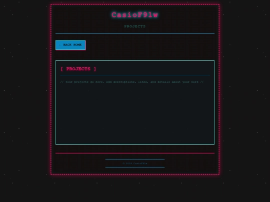 projects screenshot