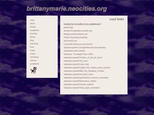pages/links screenshot