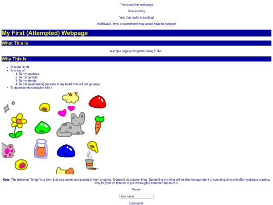 myfirstpage screenshot