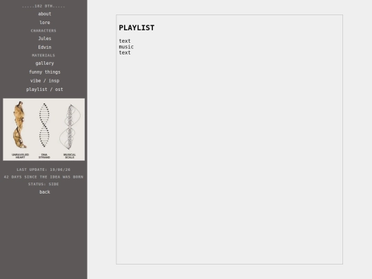 projects/182_days_toward_home/playlist screenshot