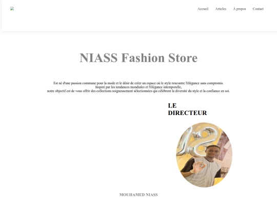 NIASS-Collections/contact screenshot