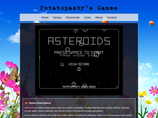 src/content/asteroids screenshot
