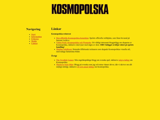 linksSwedish screenshot