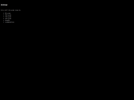 extras screenshot