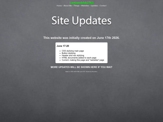updates screenshot