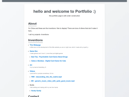 Portfolio screenshot