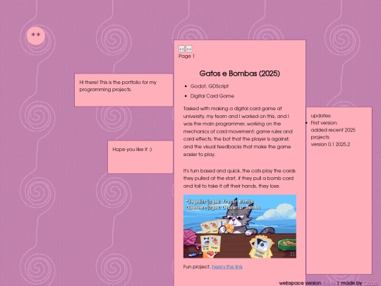 Portfolio/pages/Programming screenshot