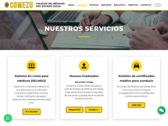 servicios screenshot