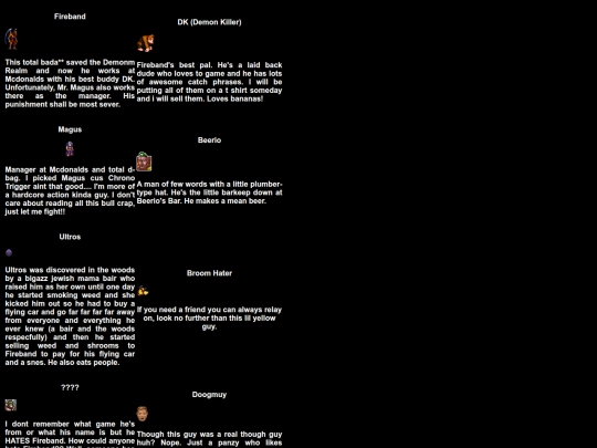 characterlist screenshot
