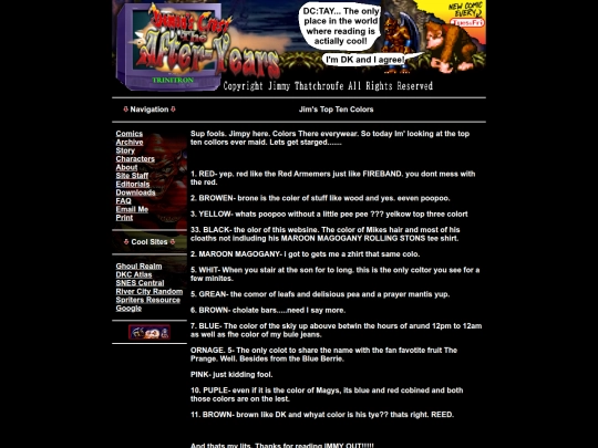 editorials/colers screenshot