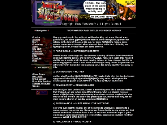editorials/tittles screenshot