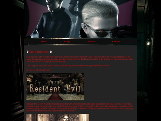 Interests screenshot