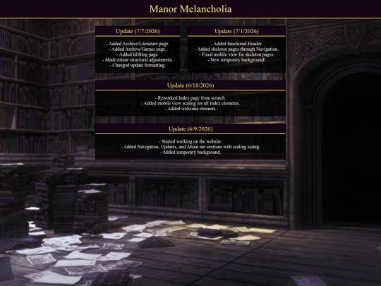 z-archaic/pastupdates screenshot