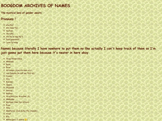 pronouns screenshot