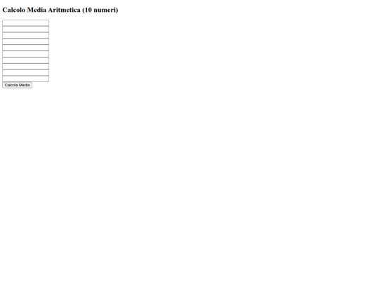 pagine/mediaaritmetica screenshot