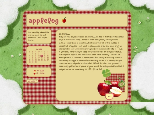 blog screenshot