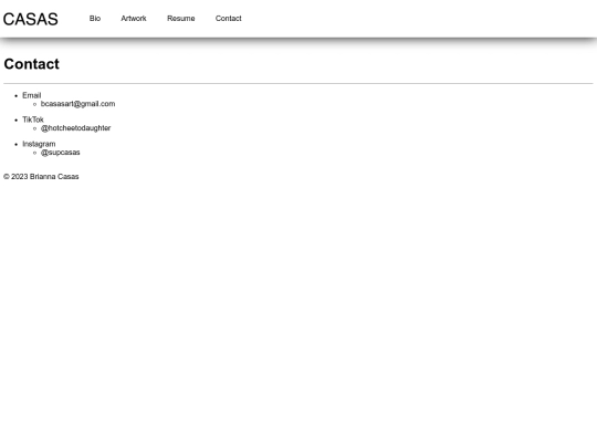 contact screenshot