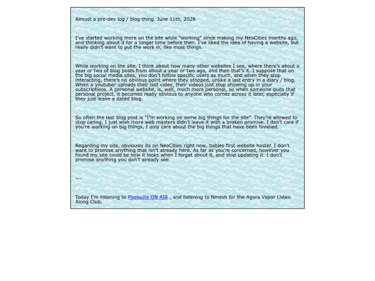 blog screenshot