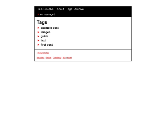 tags screenshot