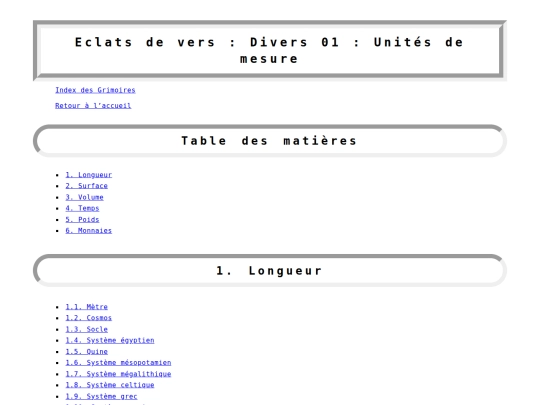 grimoire/divers-01-unite screenshot