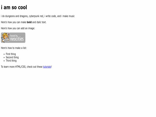 index screenshot