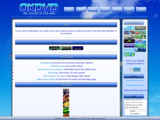 links screenshot
