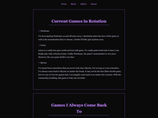 games screenshot