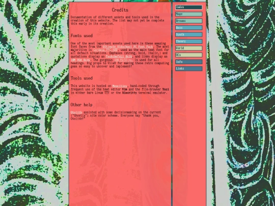 info/credits screenshot