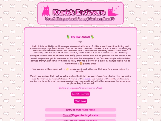 birdblog/page/1 screenshot