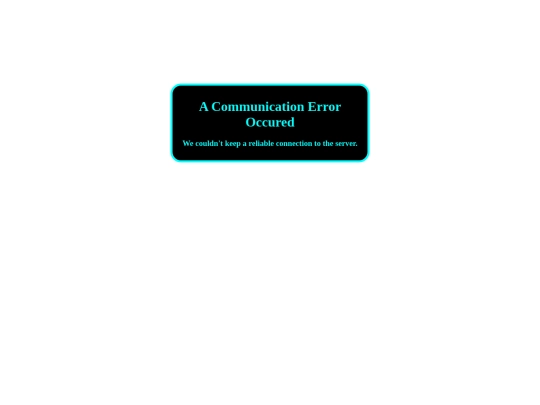 spacerun/errors/comerror screenshot
