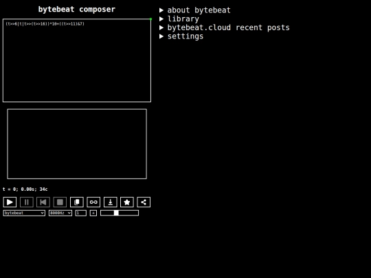 bytebeat screenshot
