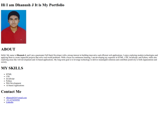 Practice/portfolio screenshot