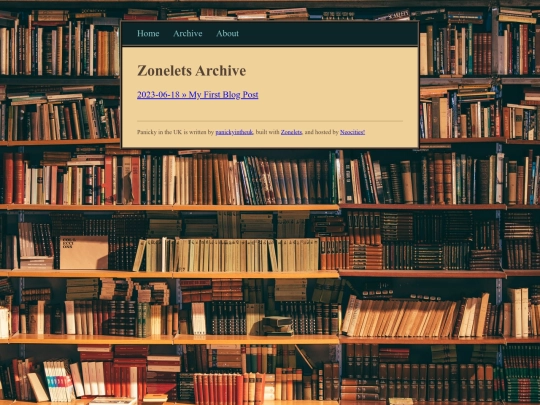 Blog/archive screenshot