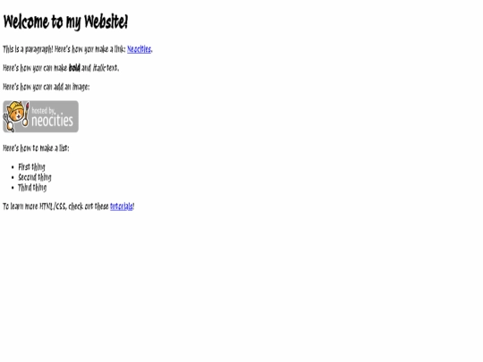 index screenshot